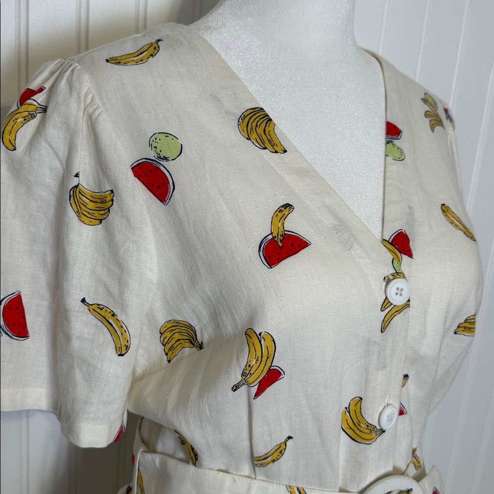 Modcloth fruit Print Midi A-line Dress - Picture 2 of 16